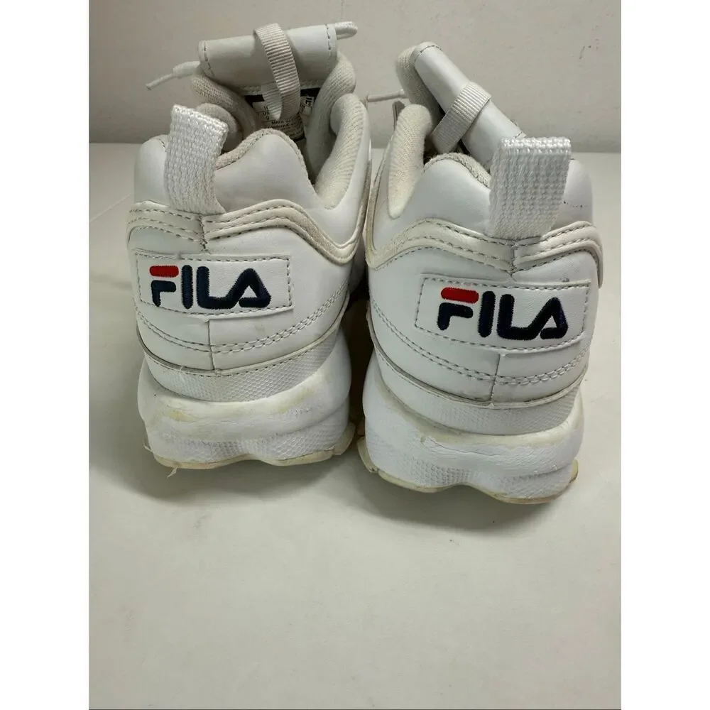 Fila Disruptor II Premium White Sneaker White Women’s Size 9 US See Description